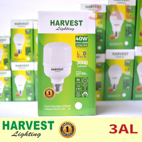 40W, HARVEST LIGHTING Kapsul LED T Bulb, Lampu LED 40 Watt