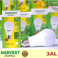 11W, HARVEST LIGHTING Bohlam LED A Bulb, Lampu LED 11 Watt