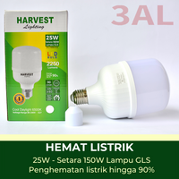 25W, HARVEST LIGHTING Kapsul LED T Bulb, Lampu LED 25 Watt