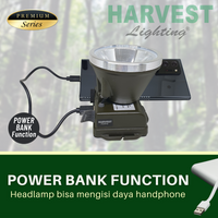 90W, Headlamp IP66 Harvest Lighting Senter Kepala LED Rechargeable 4000mAh
